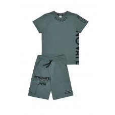 SPRINT σετ μπλούζα με σορτς αγόρι 261-3007-539 πράσινο